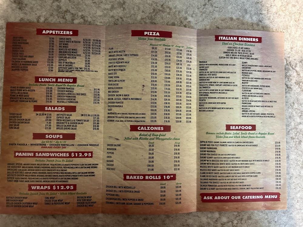 Annabel Pizza Menu image 3